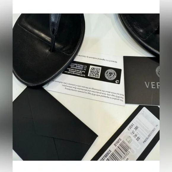 💎 NIB VERSACE SANDAL w/Tag Full Inclusion Size 38/24.5 Insole - Picture 7 of 8